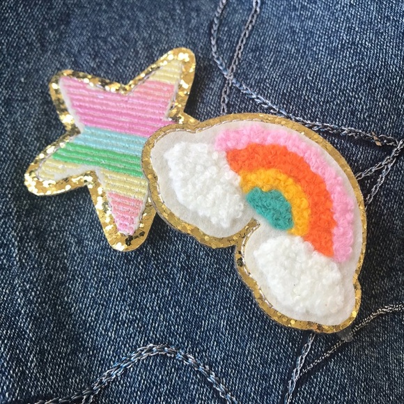 4/$20 New Rainbow Chenille Iron On Embroidered Patch - Picture 3 of 3
